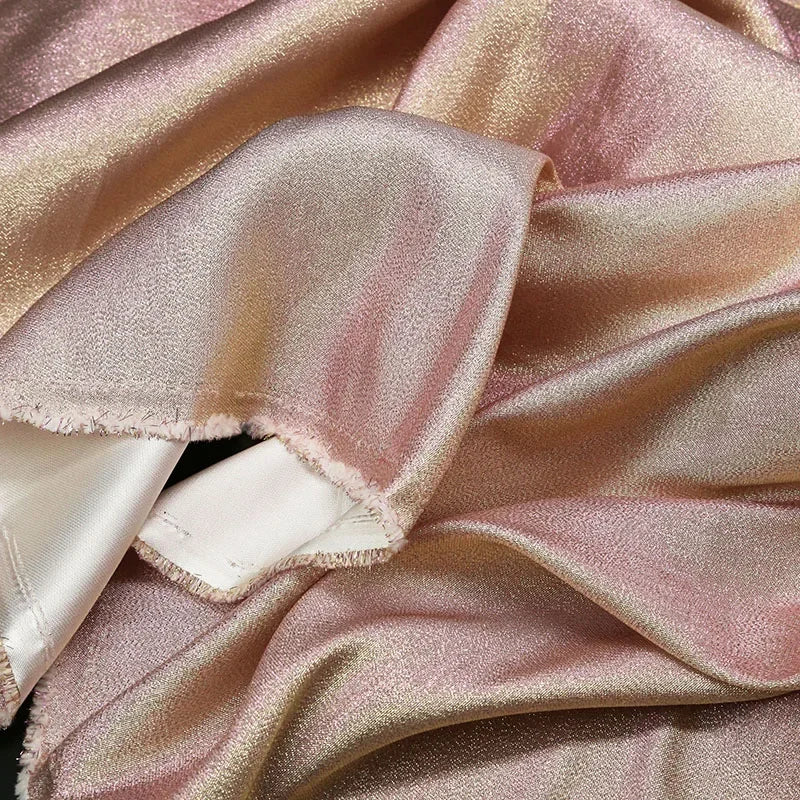 Mermaid Gradient Phantom Fabric Glitter By The Meter for Upholstery Skirts DIY Sewing Fashion Designer Cloth Breathable Textured