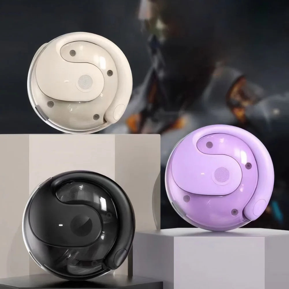 Wireless BT AI Real-time Language Translation Earphones 144 Languages Ear Hanging Headphone Translator for Travel Business