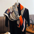 2026 new 90cm new striped women's professional square headscarf travel sunscreen scarf unique and chic accessories