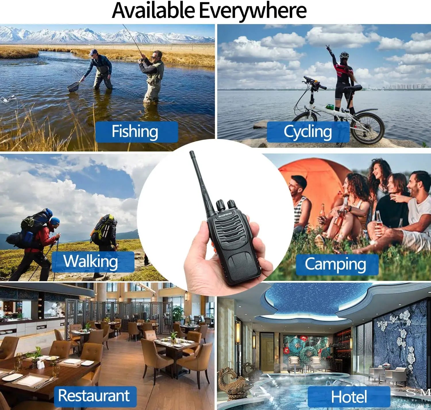 Baofeng BF-888S Pro Walkie Talkie Wireless Copy Frequency Long Range Portable UHF 400-470MHz Ham Two Way Radio for Camping Hotel