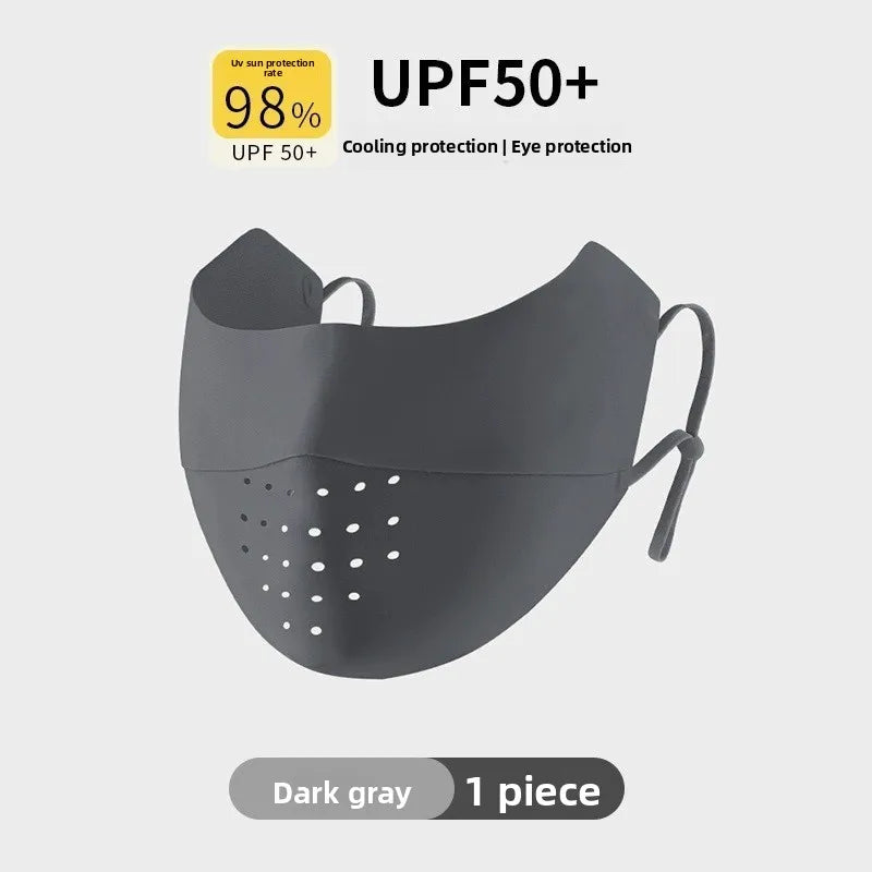 Sunscreen Mask, Ice Silk Seamless Summer Women's UV Protection 3d Three-dimensional Breathable Ice Feeling Thin Eye Corner Mask