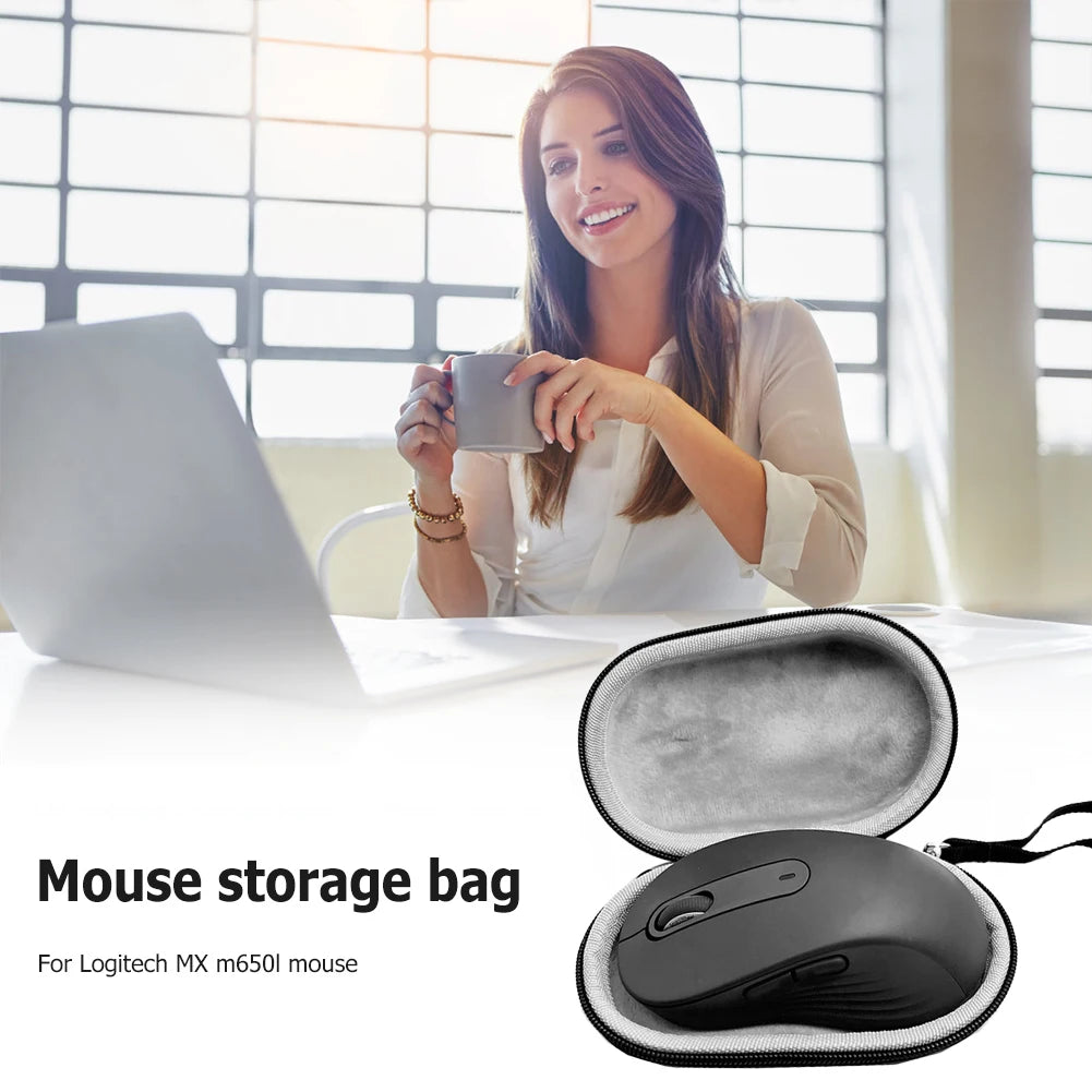 EVA Carrying Bag Shockproof Mouse Cover Wireless Mouse Storage Box Case Pouch for Logitech MX M650L Mice Case