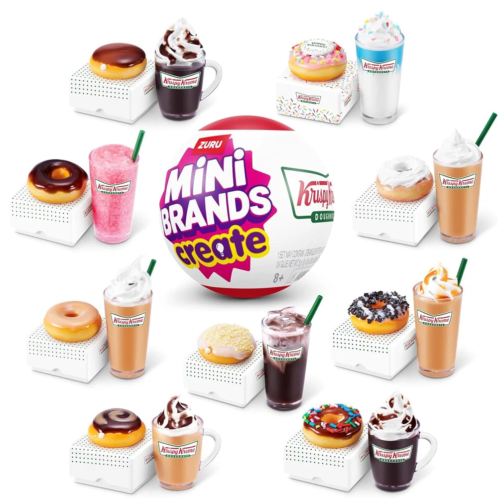 Zuru Food Series Mini Brands Fill The Fridge Series Brands Master Chef Tiny Create Krispy Kreme Retro Grocery Food The Fridge