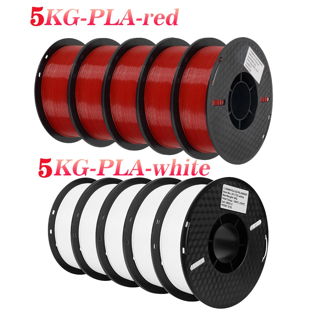 10KG/22LBS Mix Colors PLA TPU PETG filament 1kg 1 75mm For 3D Printer Material for 3D Printing filamento pla 3D Printer Filament