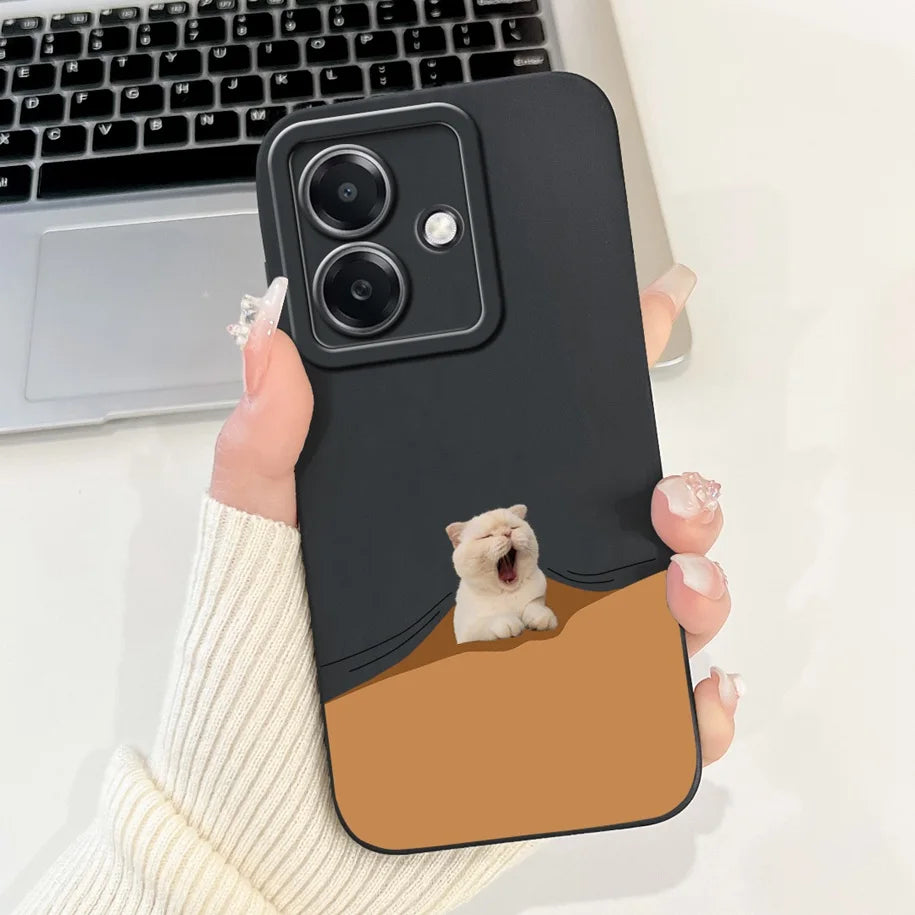 For Funda OPPO A3 A3x 4G Case 2024 Cute Panda Rabbit Soft Silicone Candy Painted Phone Covers For OPPO A40 5G OPPOA3 A 3x Bumper