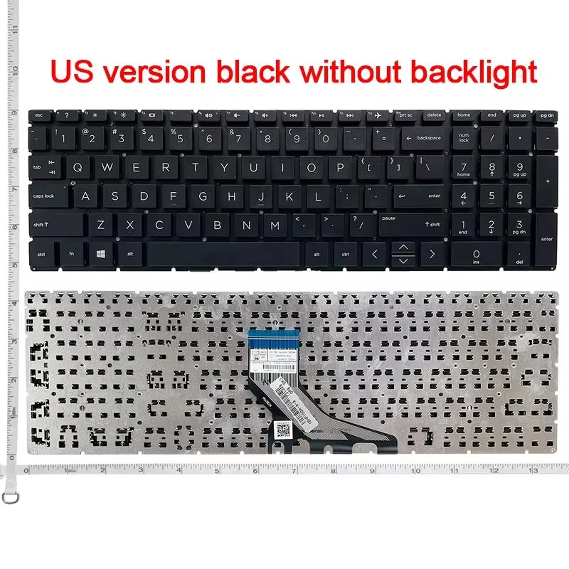 US/RU/UK keyboard FOR HP 15-DB/DX/DA/CX/DR/GW 15m-DS 250 255 256 G7 15-CN/CS/CR/CW/EC/CH/DK/DS TPN-C135/143 15T-cn 15S-DY 17-BY
