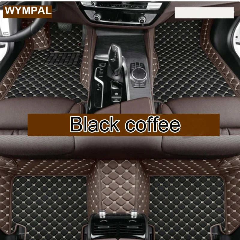 Car Mats Floor For Hyundai Kona Electric OS 2018 2019 2020 2021 2022 Anti Dirt Protective Carpets Leather Mats Car Accessoriess
