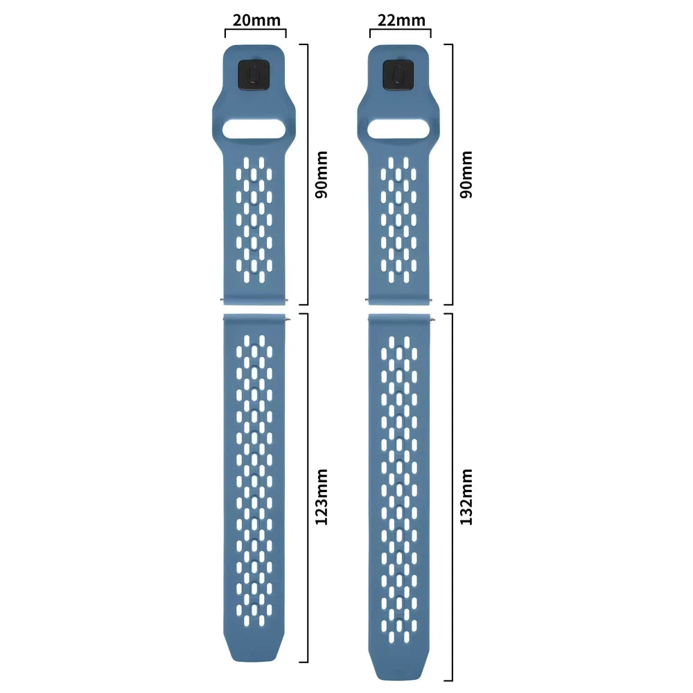 Silicone Band For Amazfit Active 2 20mm 22mm Smartwatch Strap For Amazfit Balance/Stratos 2 3/GTR 4 3 2/GTS 4 3 2/Bip 5 Bracelet