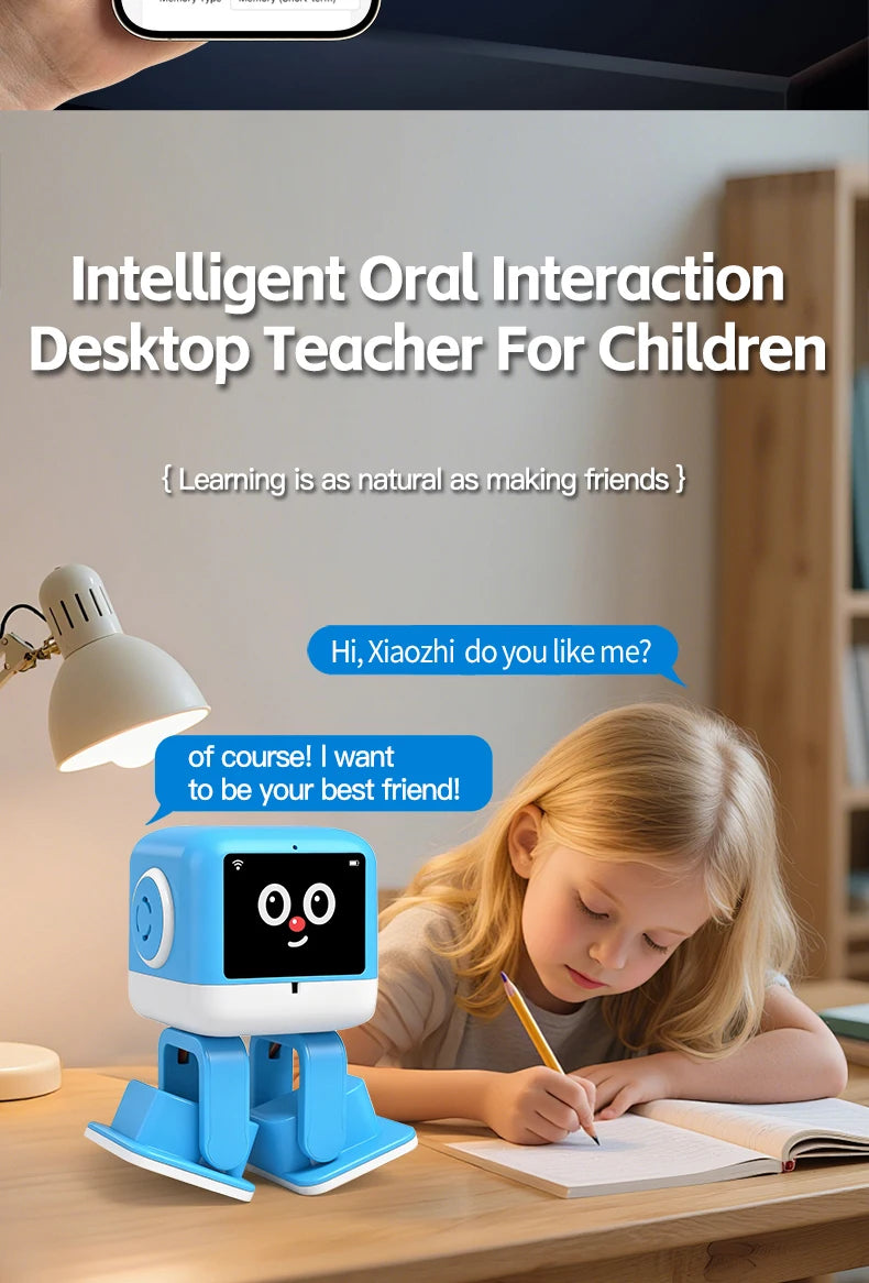 Smart AI Robot WiFi Early Education Toys for Children Speech Recognition & Voice Interactive Educational Learning Machine