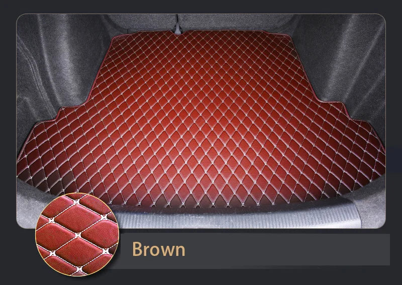 Car trunk mat for Infiniti Q50 Non-hybrid 2014 2015 cargo liner carpet interior accessories cover