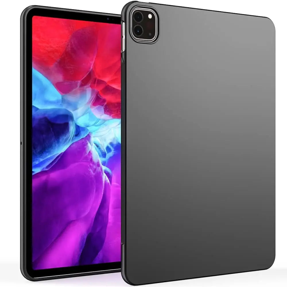 For iPad Pro 11 inch Tablet Case 2018 2020 2021 2022 Slim Design Soft Silicone Protective Black Cover for iPad A1980 A2230 A2460