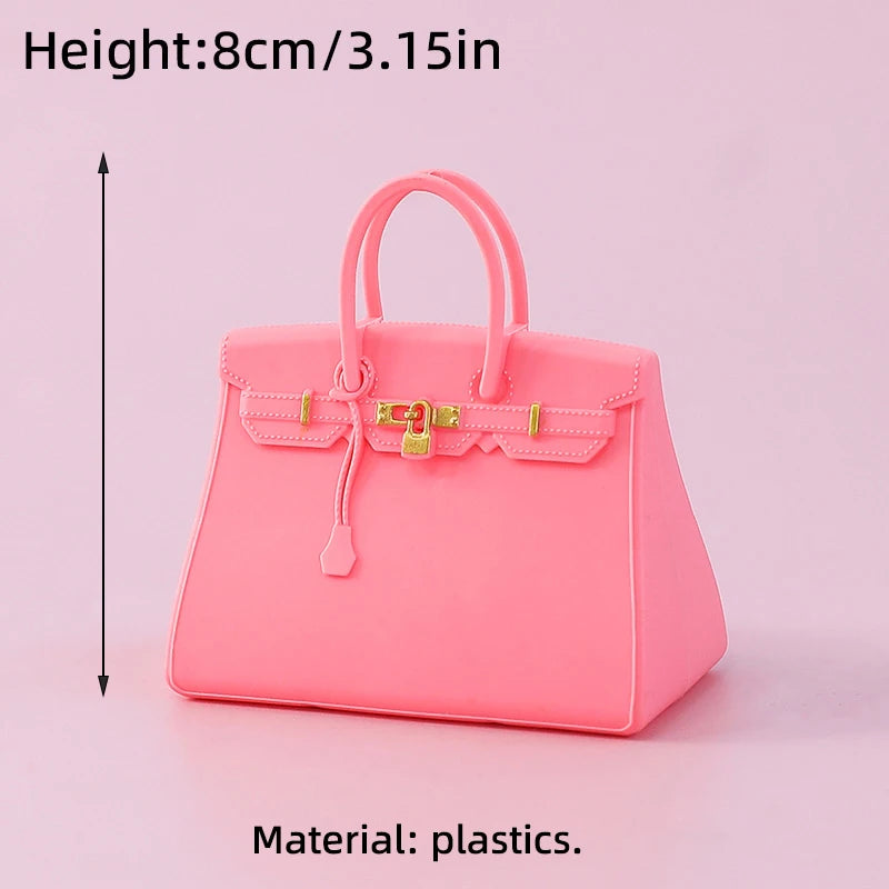 Lovely Girls Birthday Party Cosmetics Cake Toppers Lipstick Perfume Bottle Eyeshadow Box For Lady Mom Cupcake Decor Supplies Set