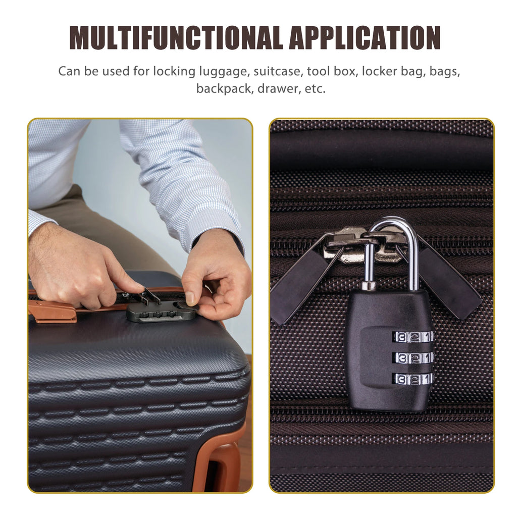 Portable TSA Customs Code Password Laggage Lock Hard Box Replacement Pad Luggage Key Bag Security Combination Lock