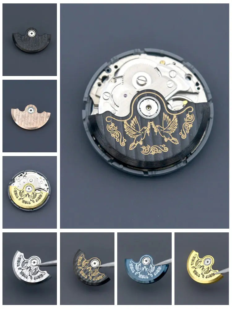New Automatic Hammer Rotor Fit Japan NH35 NH36 NH38 4R 6R 7S Automatic Movements Oscillating Weight Roters Repair Parts