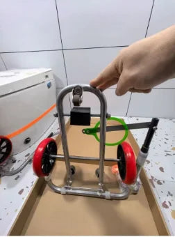 Toilet  Auxiliary Installation Artifact, Positioning and Moving, Folding Portable Labor-saving Trolley, Easy Installation