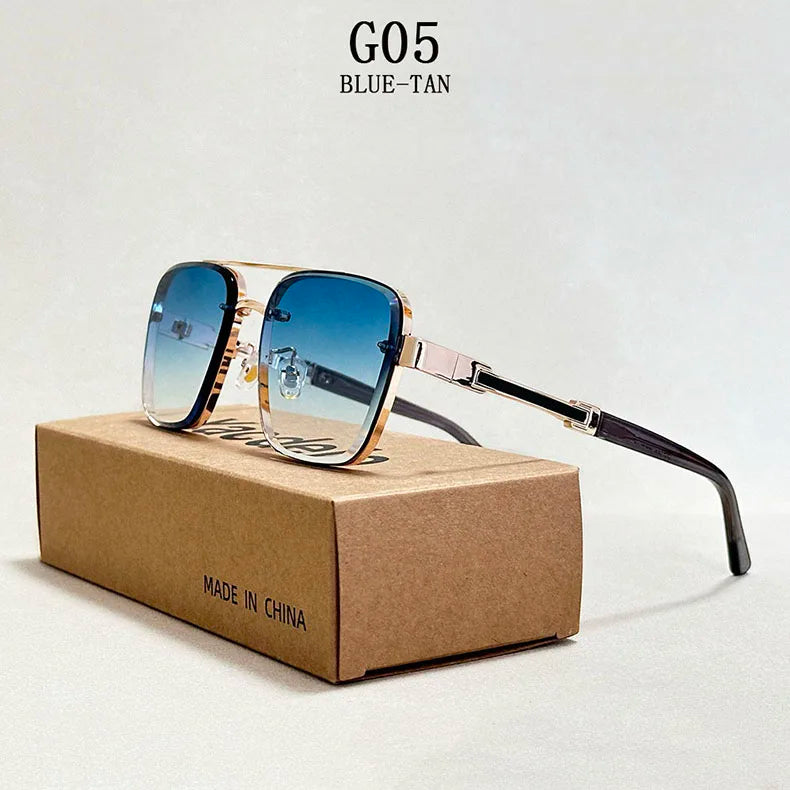Designer Square Sunglasses For Men Oculos Vintage Trending Sunglasses Dropshipping Glasses Vacation Outdoor Lentes Gafas De Sol