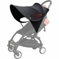 Stroller Sun Shade Baby Windproof Umbrella Sunscreen Cover Universal Awning Sun Visor Canopy Cover Black Stroller Accessories