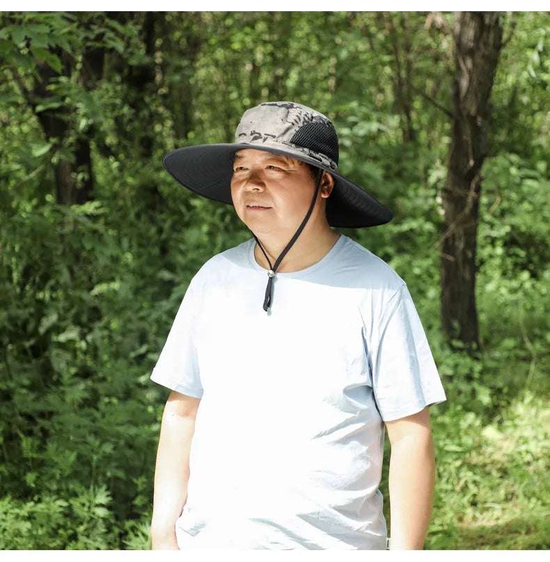 60-65cm Big Head Around The Hat Large Size Big Head Big Face Fat Large Sun Hat Male fisherman's Hat Sunscreen Cap