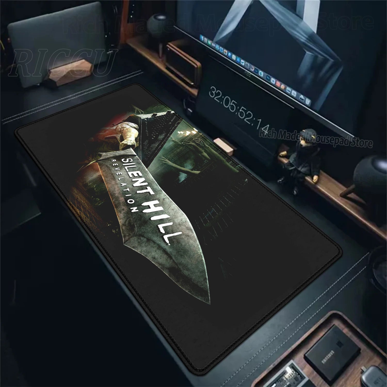 Game S_silent Hill Mouse Pad Large Gaming Extended Mat Gamer PC Mousepad Compute Keyboard Mousemat XXL Carpet Laptop accessories