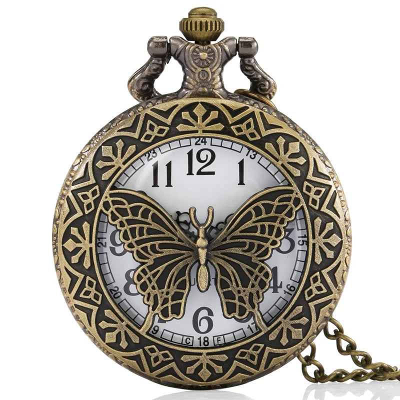 Bronze Butterfly Men's and Women's Quartz Watch Animal Theme Men's and Women's Watch