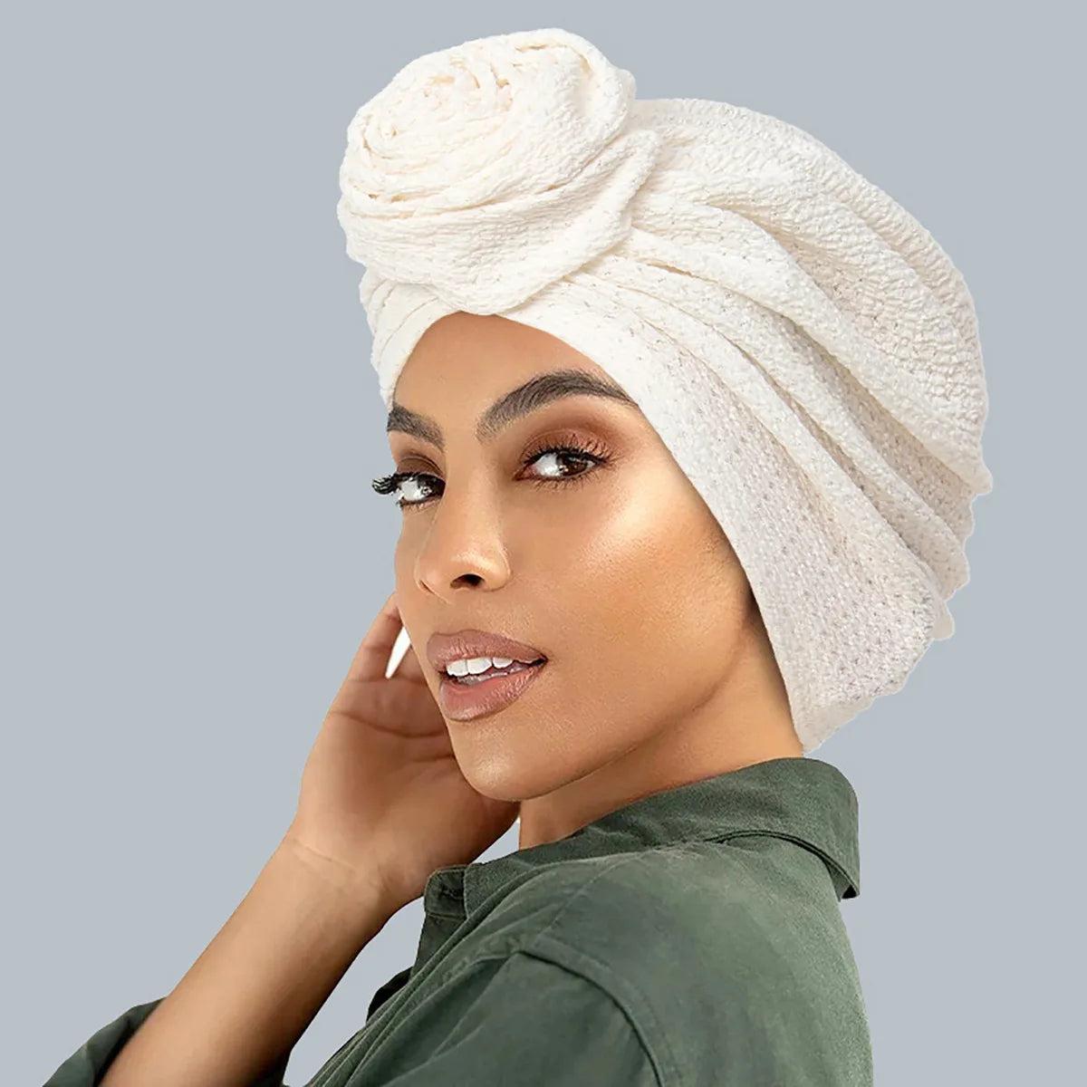 New Women Velvet Turban Hat Muslim Twist Solid Color Hijab Chemo Cap Head Wrap Headscarf Beanies Bonnet Headscarf Turbante Mujer