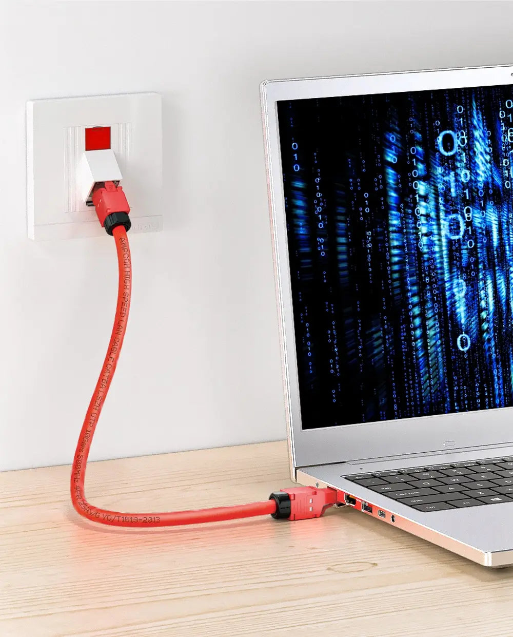AMPCOM RJ45 Connectors Modular Plug, Cat6 Cat6A UTP Stecker Network Toolless Connector Ethernet Plugs Cable Internet Tools Free