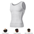 Mens Body Shaper Compression Shirts Abdomen Shapewear Tummy Slimming Sheath Gynecomastia Shapers Corset Waist Trainer Fajas Tops