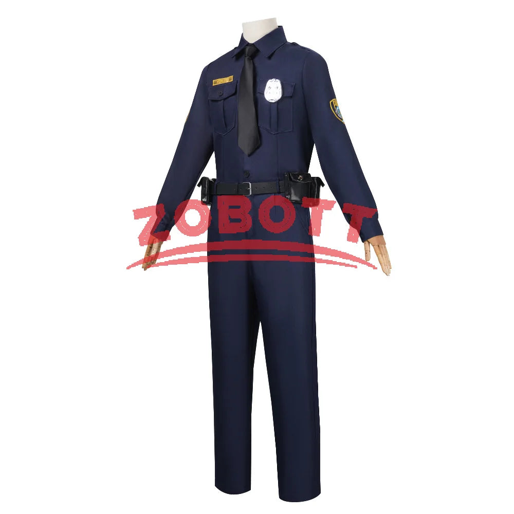 Nick Folk Cosplay Outfits Nick Wilde Clothes Nick Police Uniform Adult Christmas Halloween Carnival Role Play Uniform for Men