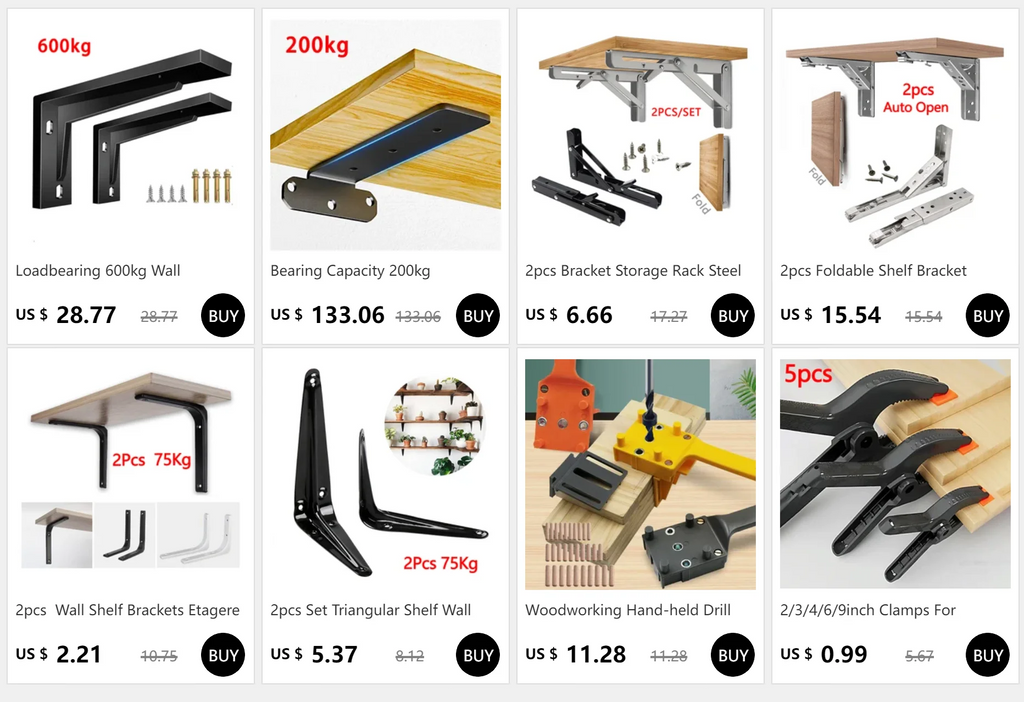 Bearing Capacity 200kg Suspended Tripod Brackets Wall Shelf Support Hidden Wall Fixed Partition Storage Rack Shelves