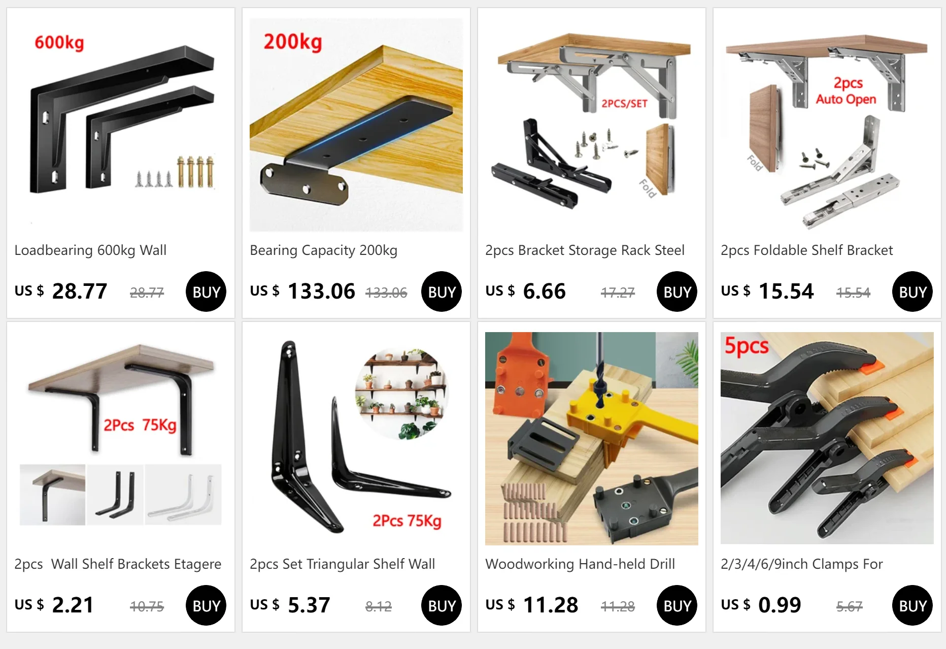 Bearing Capacity 200kg Suspended Tripod Brackets Wall Shelf Support Hidden Wall Fixed Partition Storage Rack Shelves