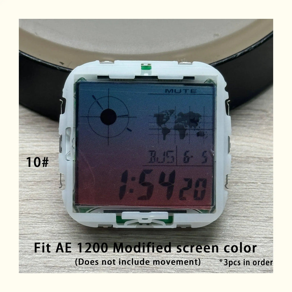 Color Display Film for Casio AE-1200 AE-1300, DIY Screen Modification Overlay Sticker, High-Quality Watch Dial Upgrade Kit