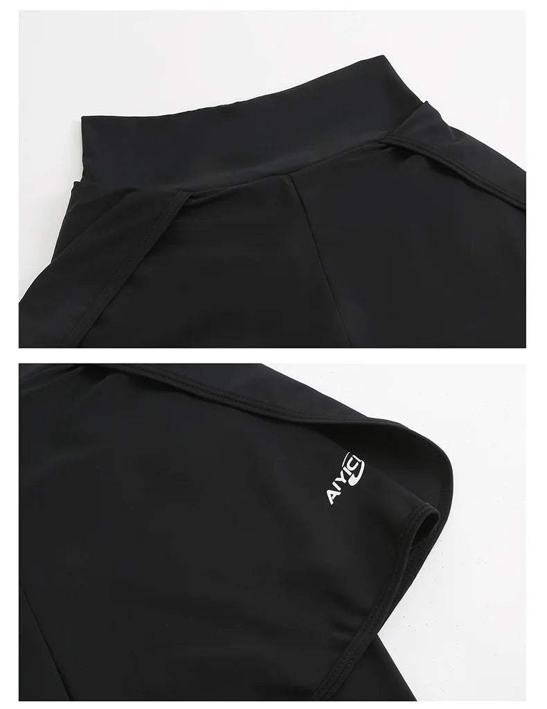2026 New Women's Wetsuit Two-Piece Long Sleeve Long Pants Swimming Suit Diving Suit Warm Sunscreen Sports Style Separate Briefs