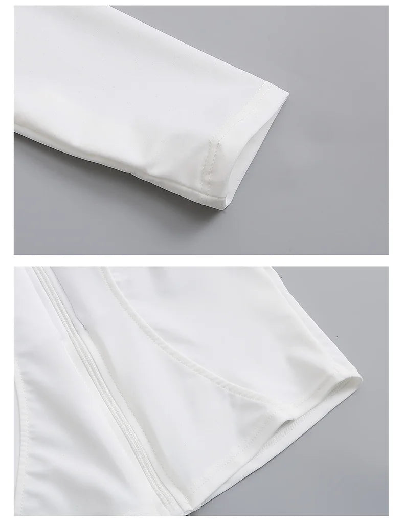 2026 New Women's Wetsuit Two-Piece Long Sleeve Long Pants Swimming Suit Diving Suit Warm Sunscreen Sports Style Separate Briefs