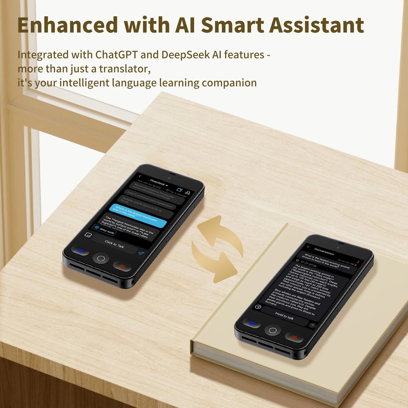 Language Translator Offline Voice Photo Translation WiFi Portable Translator 142 Languages Translator Device for Travel Business