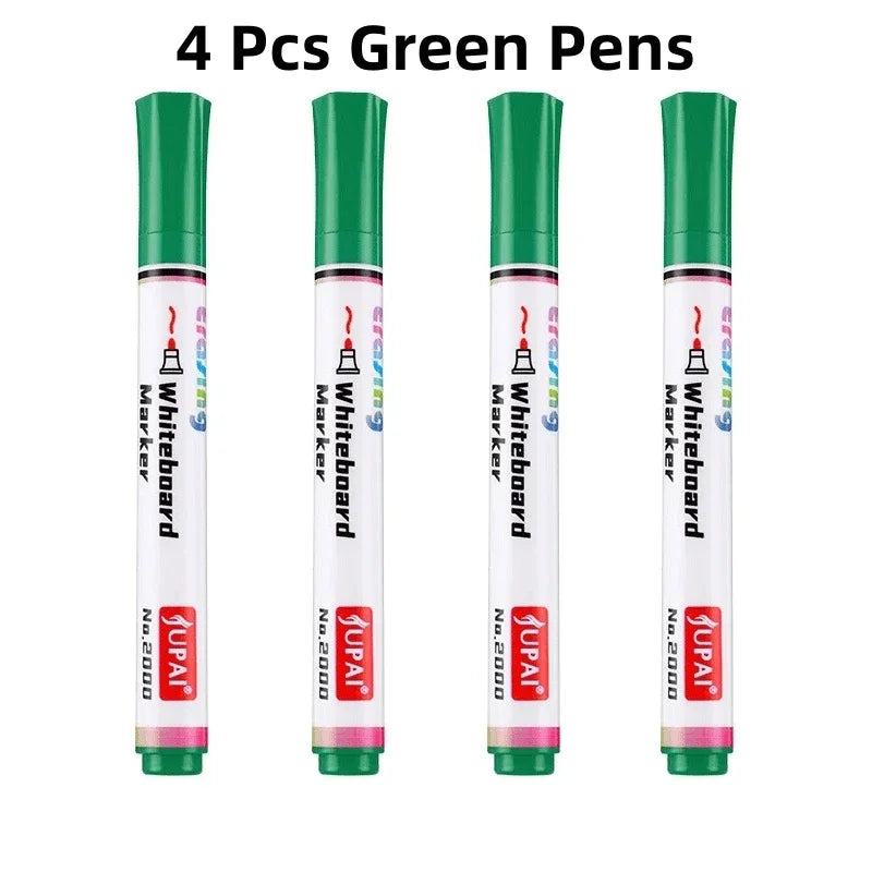 4Pcs/Set Erasable Magnetic Whiteboard Marker Pen Blackboard Marker Chalk Glass Ceramics Office School Art Marker Stationery
