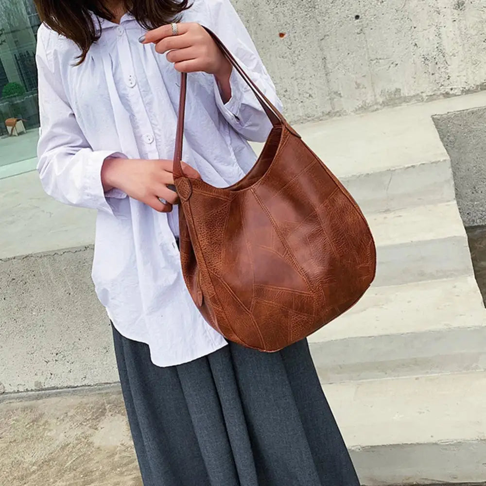 Women's Handbags Vintage Luxury Leather Shoulder Bag Designers Large Bag Modern Fashion Brand Female