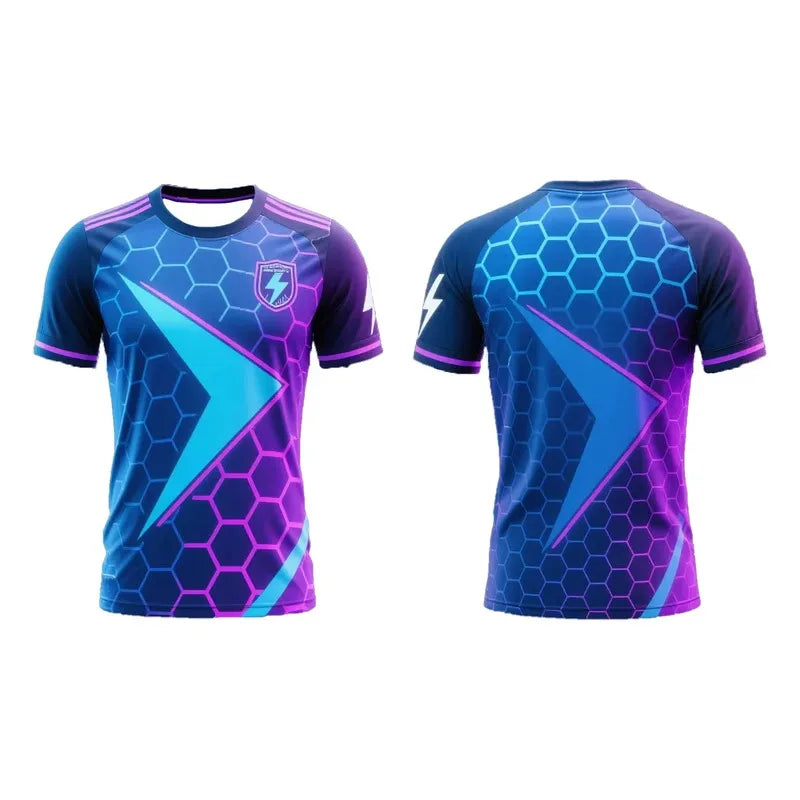 Outdoor sports T-shirts, running and fitness T-shirts, 3d printed summer sports and casual quick-drying men's T-shirts, children