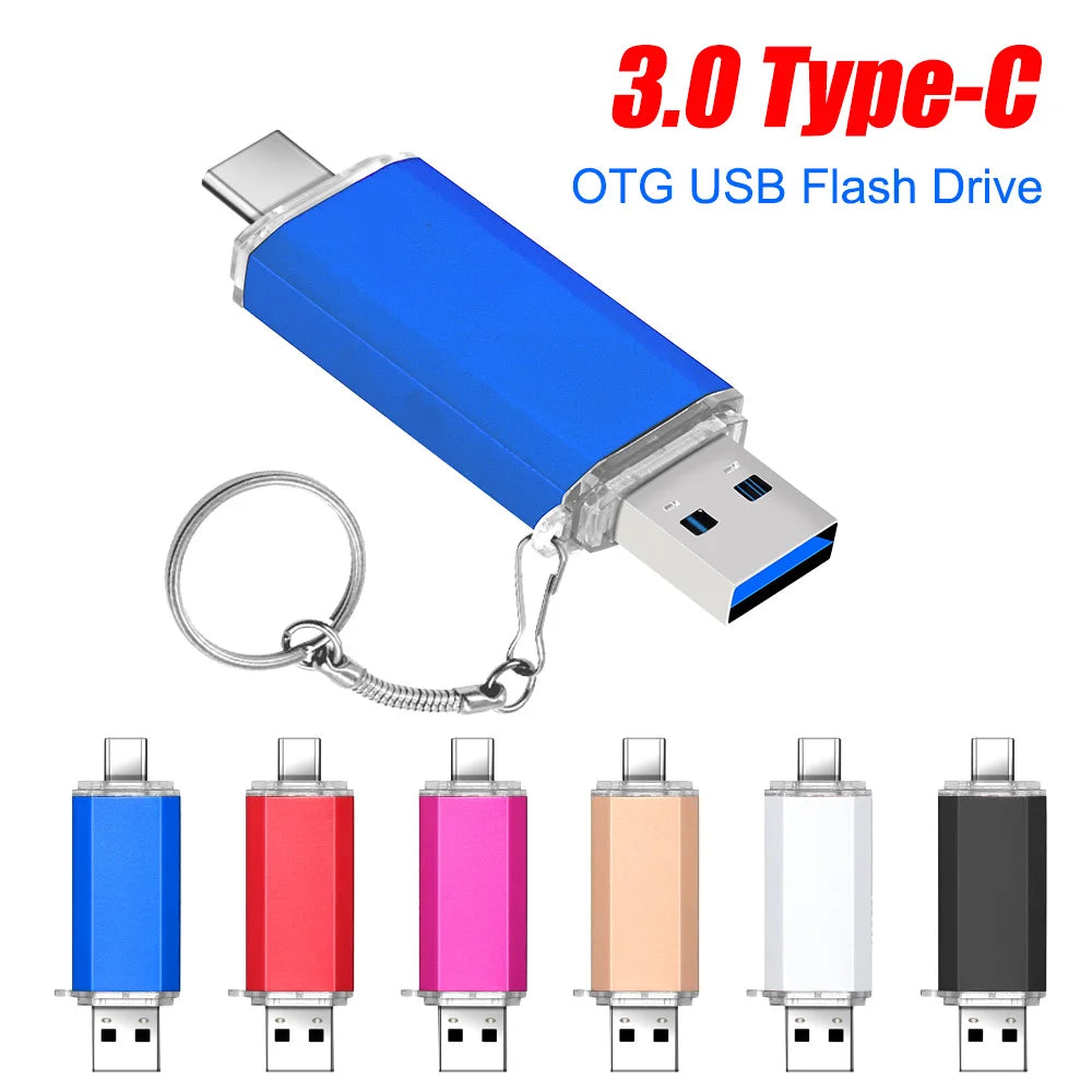OTG Usb Stick Type C Pen Drive 128 GB 64 GB 32 GB 16 GB USB Flash Drive 3.0 Pendrive Hoge Snelheid Pendrive Voor Type-C Apparaat