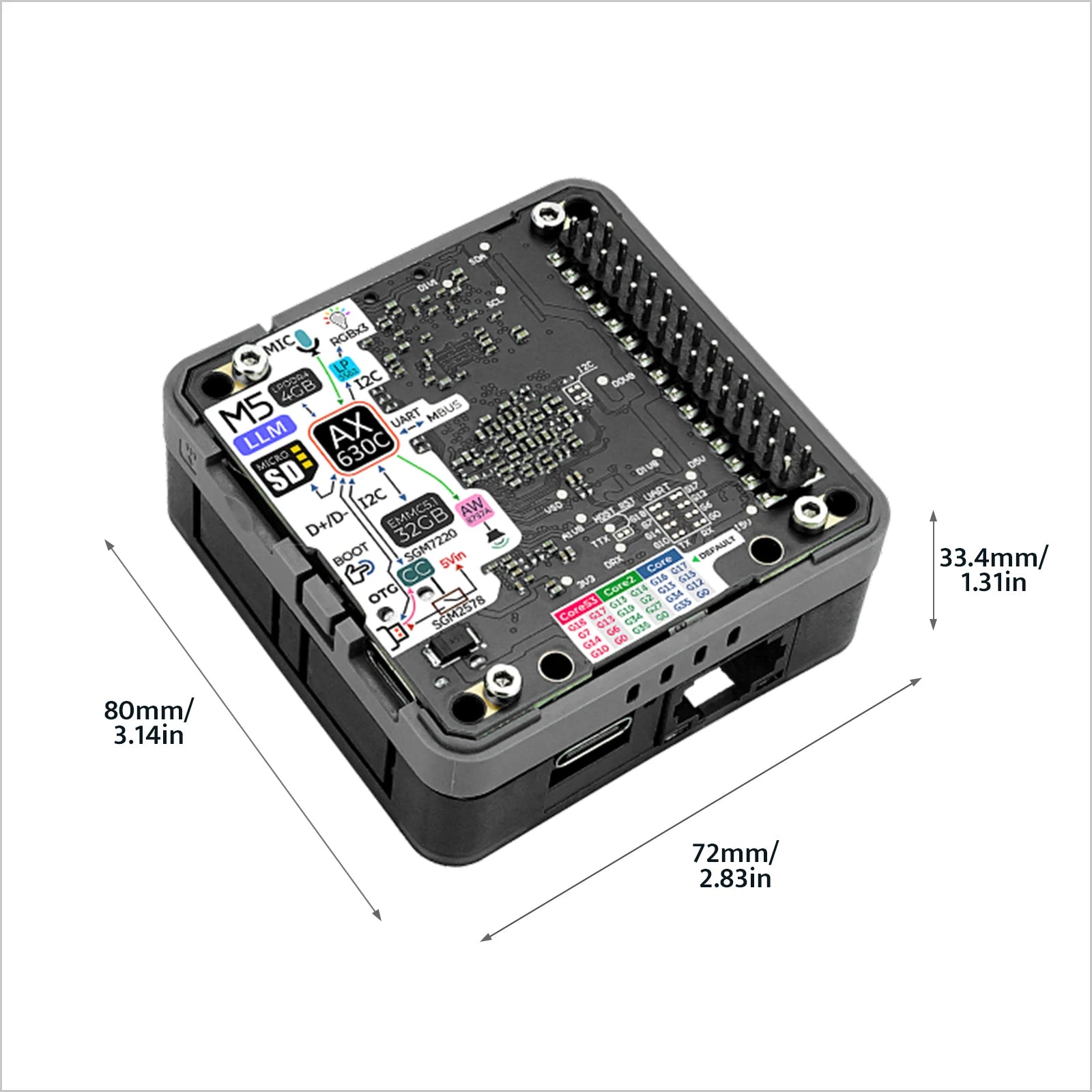 M5stack Official LLM (Large Language Model) Module Kit(AX630C)