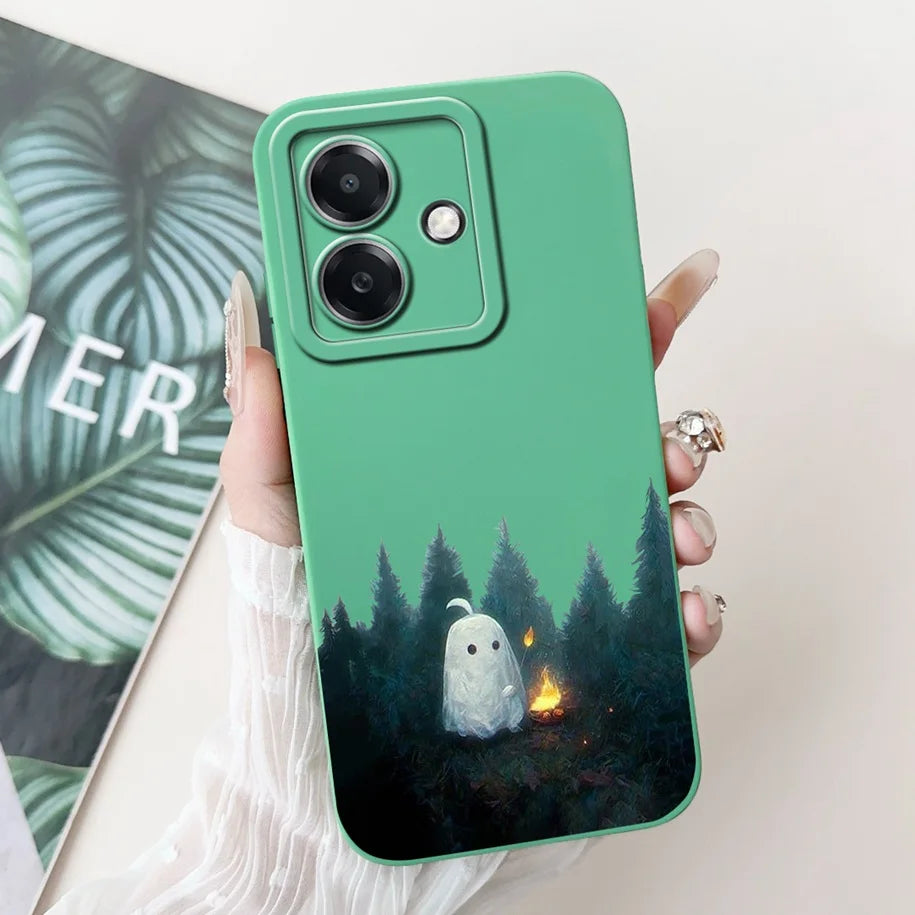 For Funda OPPO A3 A3x 4G Case 2024 Cute Panda Rabbit Soft Silicone Candy Painted Phone Covers For OPPO A40 5G OPPOA3 A 3x Bumper