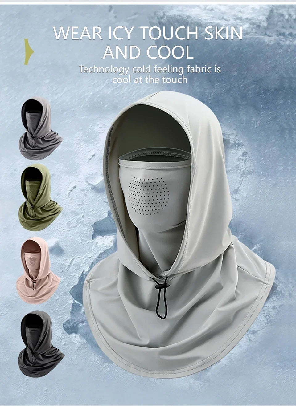 Full Face Mask Sun Protection Windproof Hat Motorcycle Riding Sports Cap Neck Protect Outdoor Sunscreen Breathable Fishing Mask