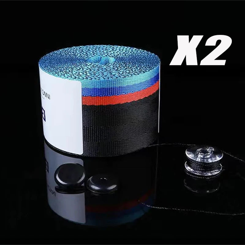 2PCS Car Modification Seat Belt High Strength Wear-resistant Nylon Seat Belt Colourful Universal Colorful Seat Belt Auto Parts