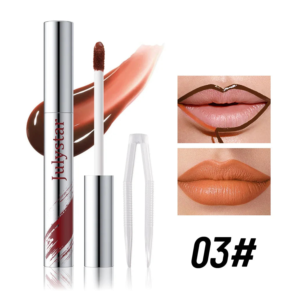 5pcs Peel Off Lip Liner Pen Set, Long-lasting Waterproof & Smudge-proof Peel Off Lip Liner Stain,Peel Off Lipstick Natural Lip