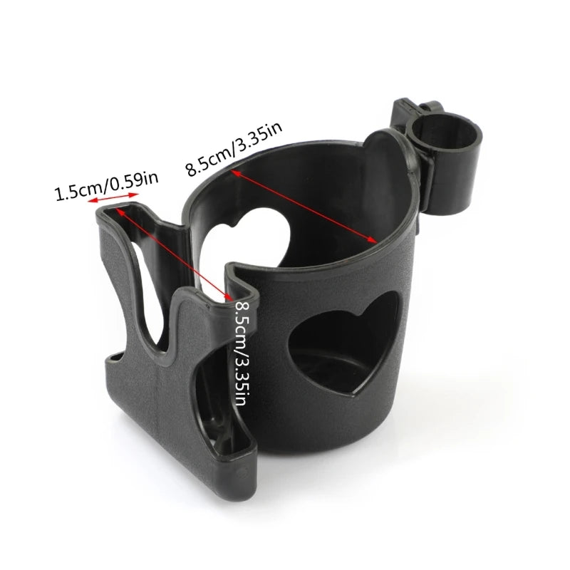 Portable Cup Holder with Smartphone Bracket Baby Stroller Cup Stand for Prams