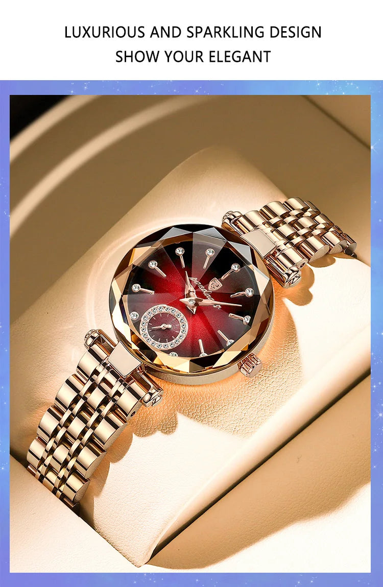 POEDAGAR Luxury Ladies Wristwatch Waterproof Stainless Steel Quartz Elegant Watches For Woman Simple Casual Dress Women's Watch