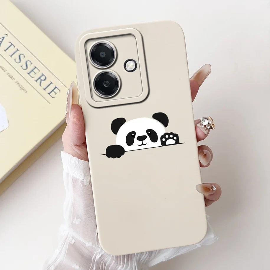 For Funda OPPO A3 A3x 4G Case 2024 Cute Panda Rabbit Soft Silicone Candy Painted Phone Covers For OPPO A40 5G OPPOA3 A 3x Bumper
