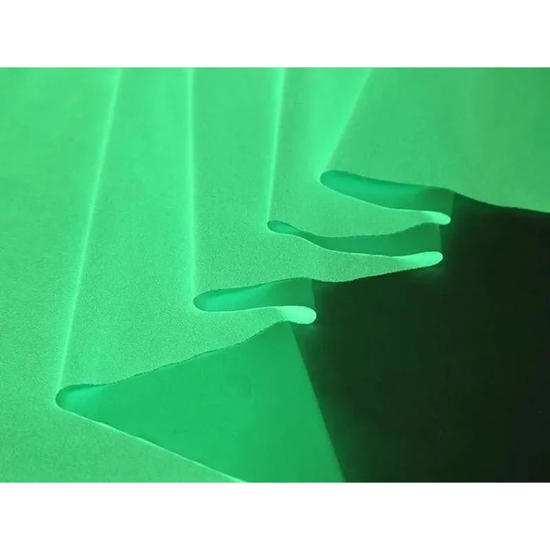 50cm/100cm*145cm White Color Glow in The Dark Fabric Luminous Satin Fabrics Illuminant Designer Cloth for DIY Sewing Clothing