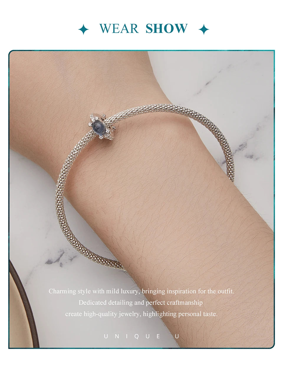 BISAER 925 Sterling Silver Summer Vacation Charm Bead Lipstick Sunglasses High Heels Airplane Pendant Fit Women DIY Bracelet