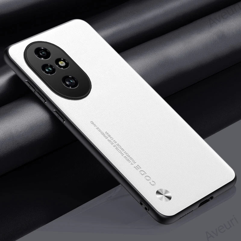 Luxury Leather Phone Case For Honor 200 Pro Protective Cover Matte Silicone Shockproof Case For Honor 200 Lite 5G Honor200 Pro