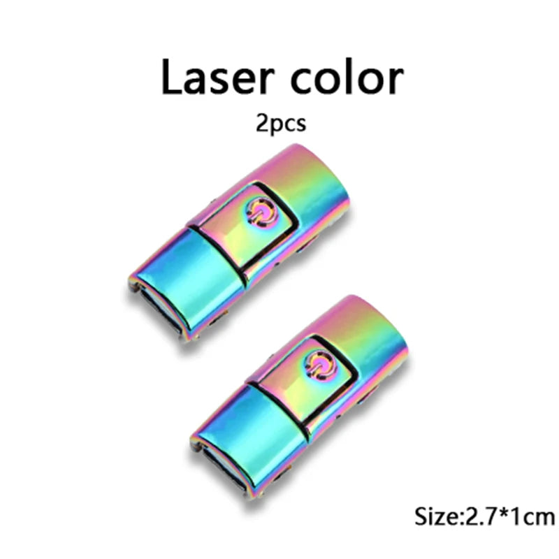 New Colorful Metal Shoelace Clip Press buckle Shoelaces Press Lock Shoes Accessories AF1 Sneakers Kits Metal Laces Tip